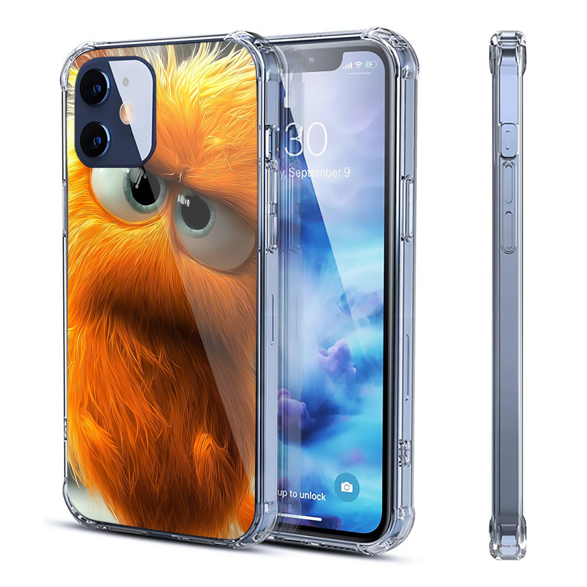 （画像用） Angry Birds アングリーバード 【iPhone 12シリーズ対応】透明スマホケース（クリアソフトケース）